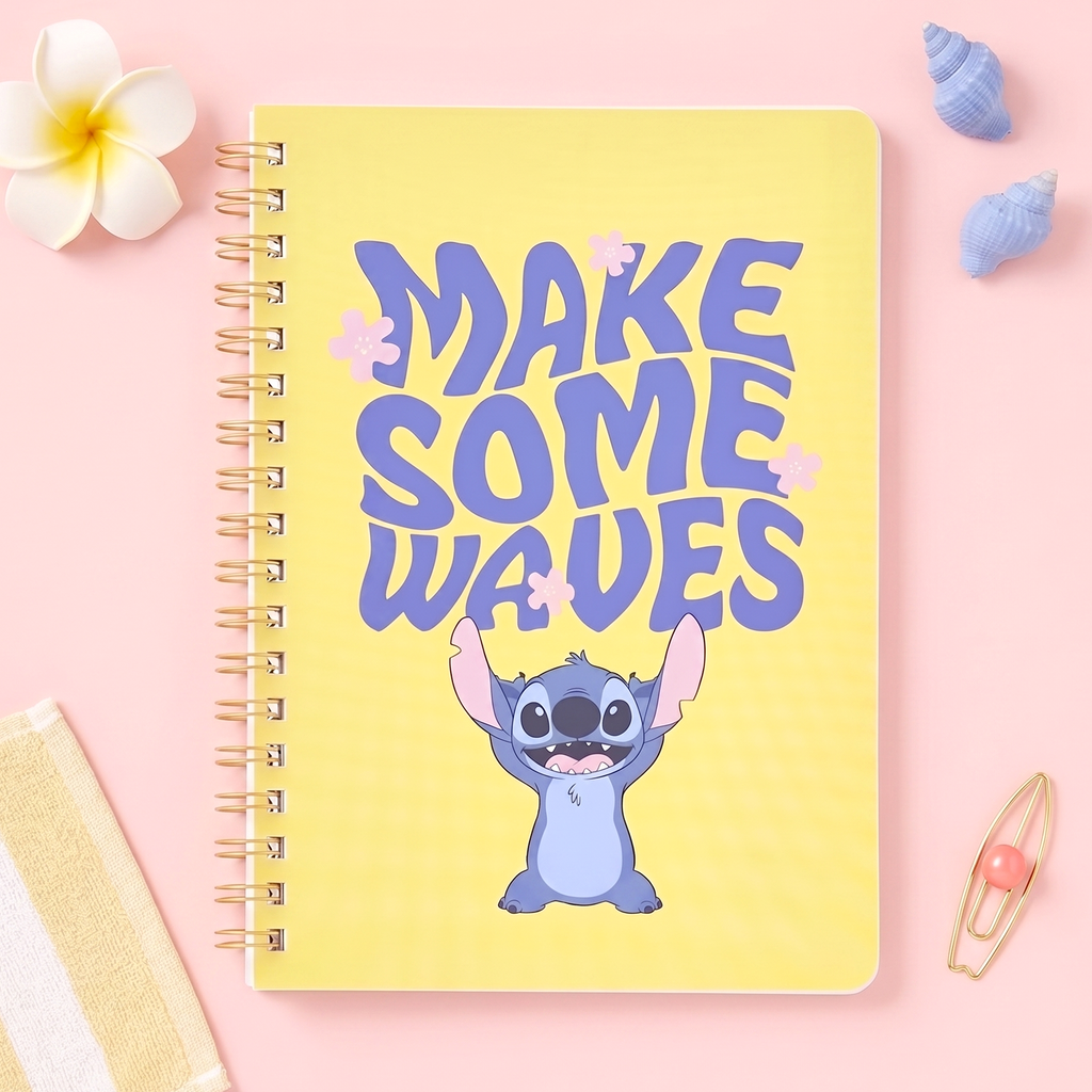 Sun-Star & Disney Stitch Notebook - Limited Summer Edition - Make Some Waves