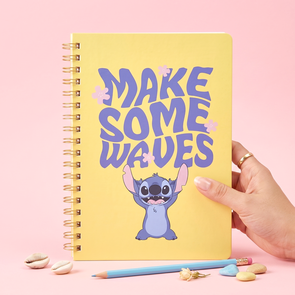Sun-Star & Disney Stitch Notebook - Limited Summer Edition - Make Some Waves