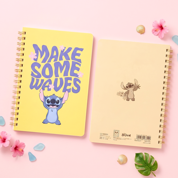 Sun-Star & Disney Stitch Notebook - Limited Summer Edition - Make Some Waves