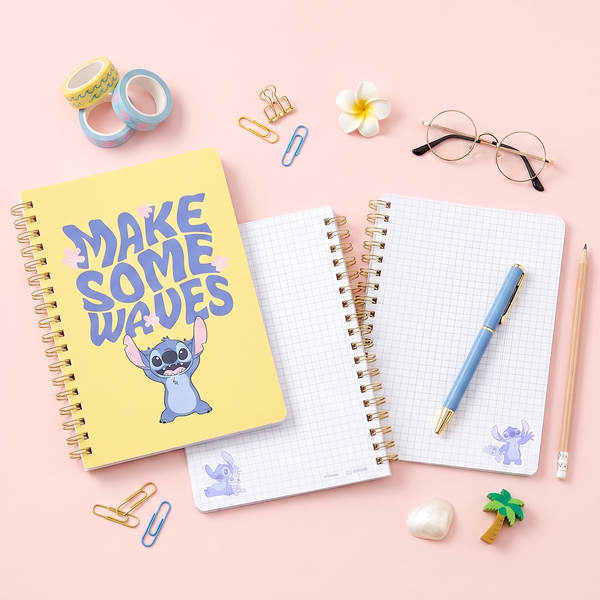 Sun-Star & Disney Stitch Notebook - Limited Summer Edition - Make Some Waves