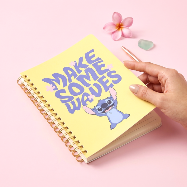Sun-Star & Disney Stitch Notebook - Limited Summer Edition - Make Some Waves
