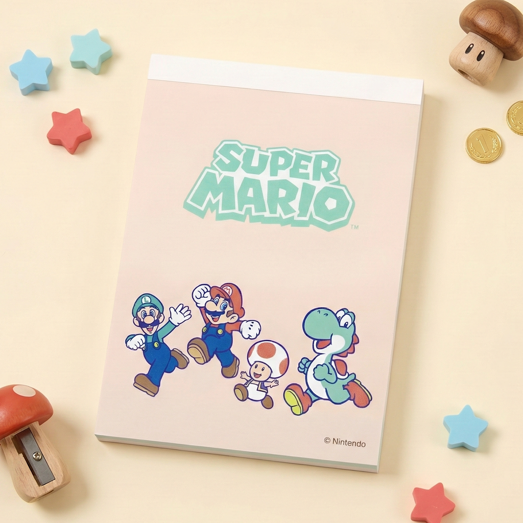 Sun-Star & Nintendo Super Mario Memo Pad - Limited Edition - Mikata