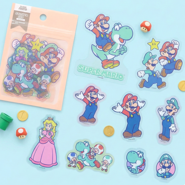 Sun-Star & Nintendo Super Mario Stickers - Limited Edition