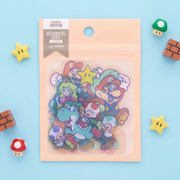 Sun-Star & Nintendo Super Mario Stickers - Limited Edition