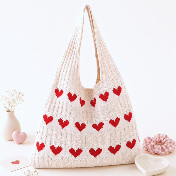 Sweetheart Knit Tote (3 Colors)