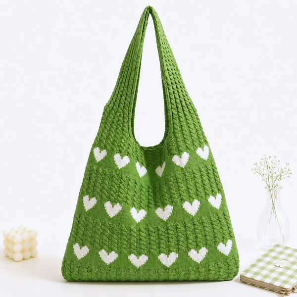 Sweetheart Knit Tote (3 Colors)