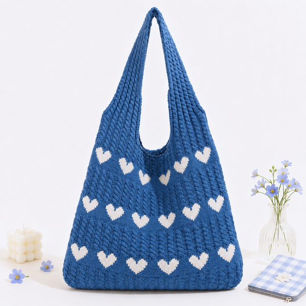 Sweetheart Knit Tote (3 Colors)