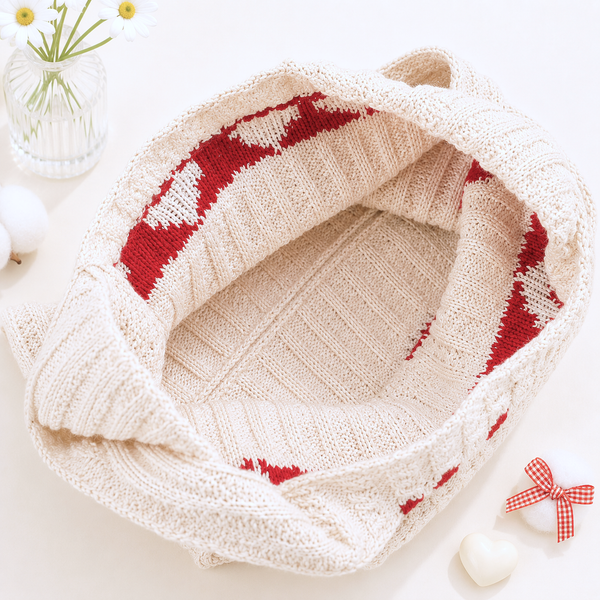 Sweetheart Knit Tote (3 Colors)