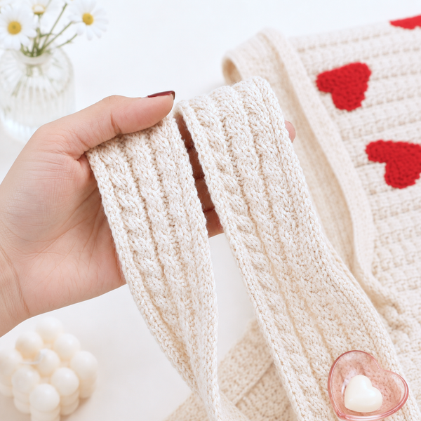 Sweetheart Knit Tote (3 Colors)