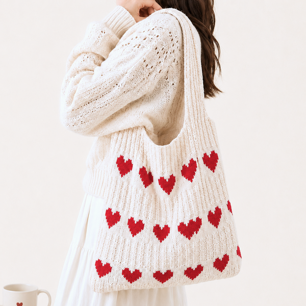 Sweetheart Knit Tote (3 Colors)