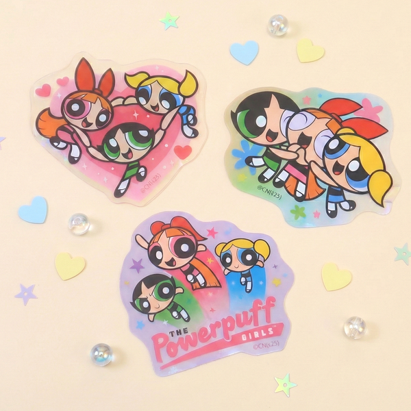Powerpuff Girls Premium Clear Sticker Set – Japanese Edition