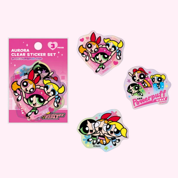 Powerpuff Girls Premium Clear Sticker Set – Japanese Edition
