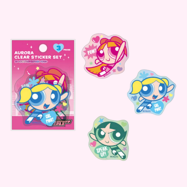 Powerpuff Girls Premium Clear Sticker Set – Japanese Edition