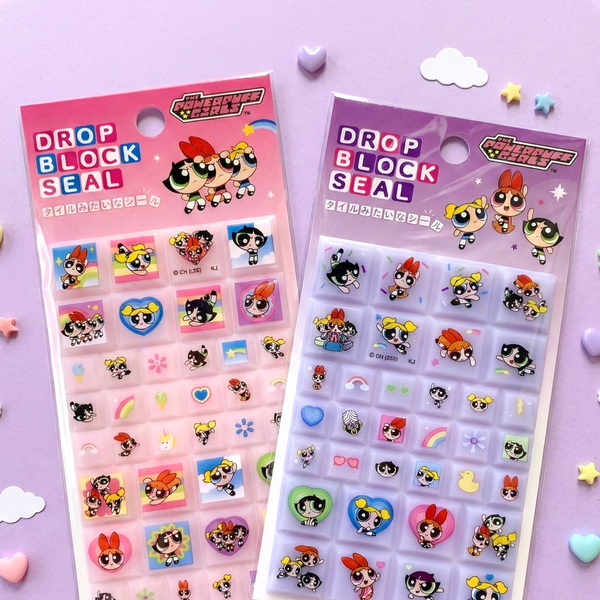 The Powerpuff Girls 3D Block Stickers