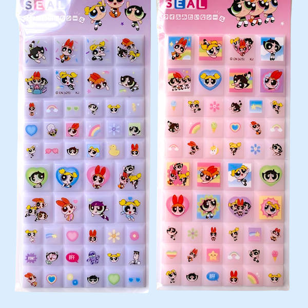 The Powerpuff Girls 3D Block Stickers