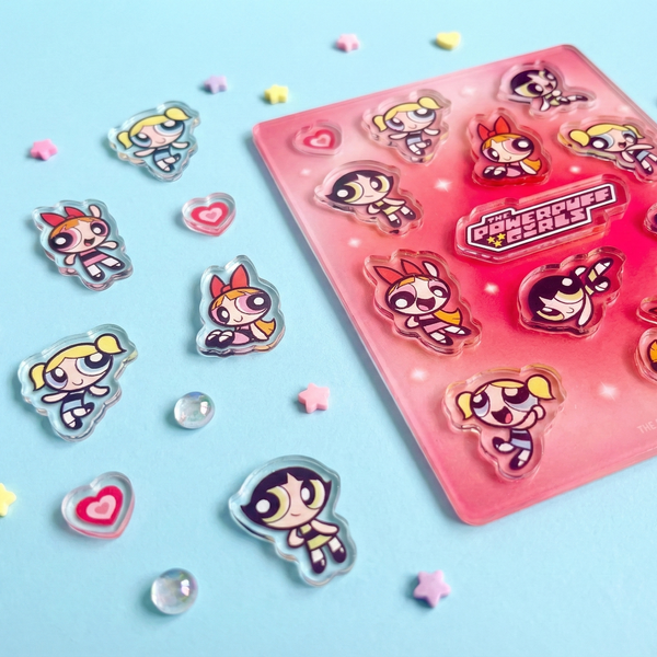 The Powerpuff Girls Acrylic Flake Set