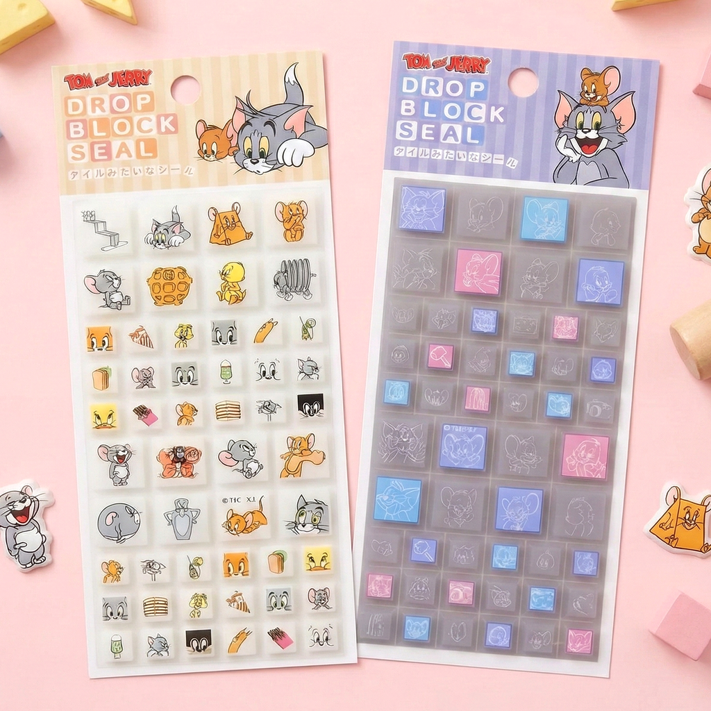 Tom & Jerry 3D Block Stickers
