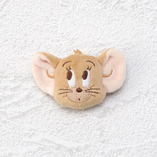 Tom & Jerry Plush Pin – Soft 3D Character Brooch