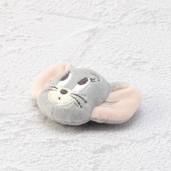 Tom & Jerry Plush Pin – Soft 3D Character Brooch