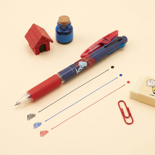 Uni Jetstream Peanuts Snoopy 3-in-1 Multi Color Pen - Heart Hug