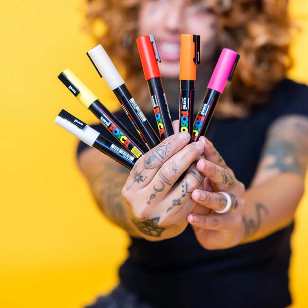 Uni Posca Paint Marker - Extra Fine Point - 12 Color Set