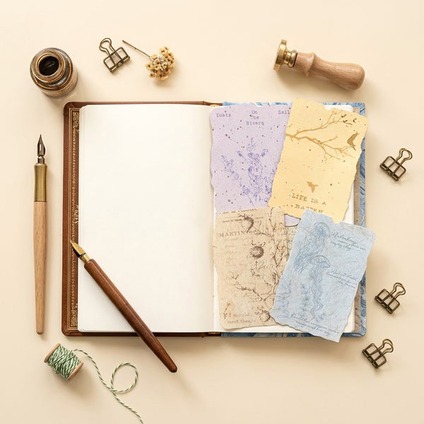 Vintage Botanical Collage Papers