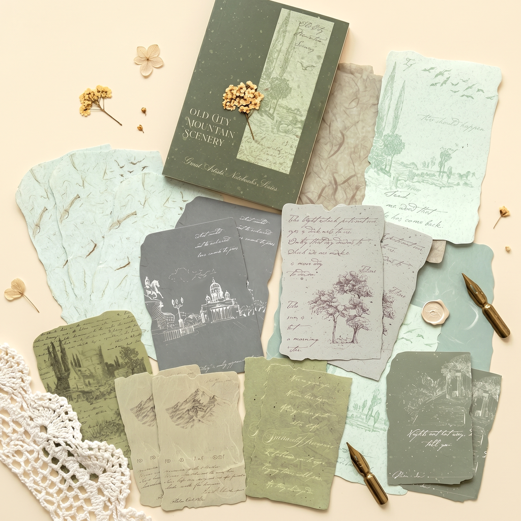 Vintage Botanical Collage Papers
