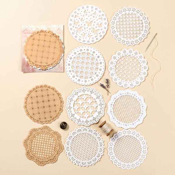 Vintage Crochet Paper Set