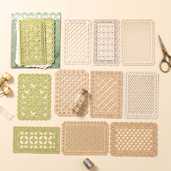 Vintage Crochet Paper Set