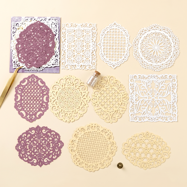 Vintage Crochet Paper Set