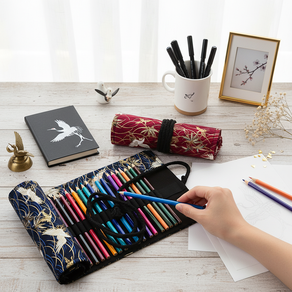 Whispers of Kyoto Roll-Up Pencil Case