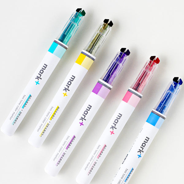 KOKUYO Mark+ Two Tone Highlighters
