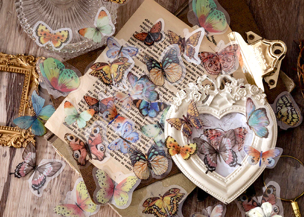 MO•CARD Original Deco Stickers - Blue Butterflies