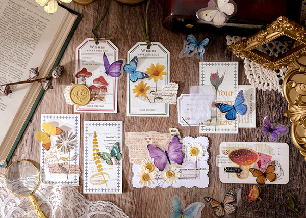 MO•CARD Original Deco Stickers - Blue Butterflies
