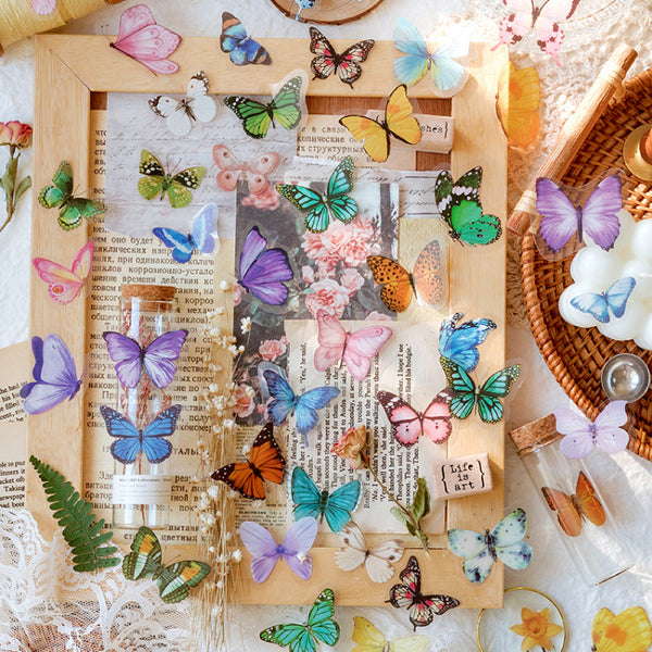 MO•CARD Original Deco Stickers - Blue Butterflies