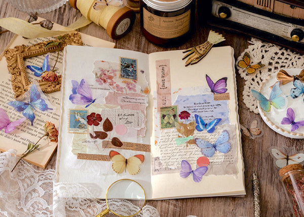 MO•CARD Original Deco Stickers - Blue Butterflies