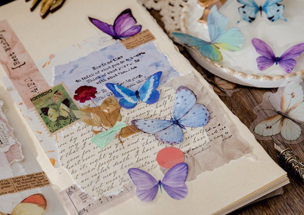 MO•CARD Original Deco Stickers - Blue Butterflies