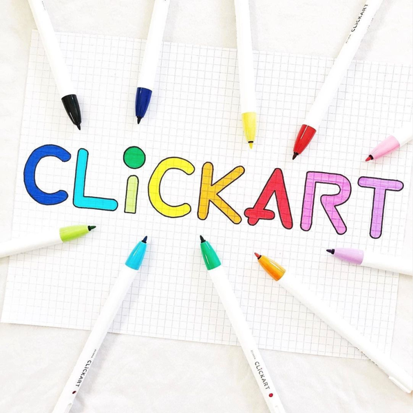 Zebra Clickart Knock Sign Pen 12 Color Set - Light