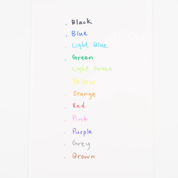 Zebra Clickart Knock Sign Pen 12 Color Set - Standard