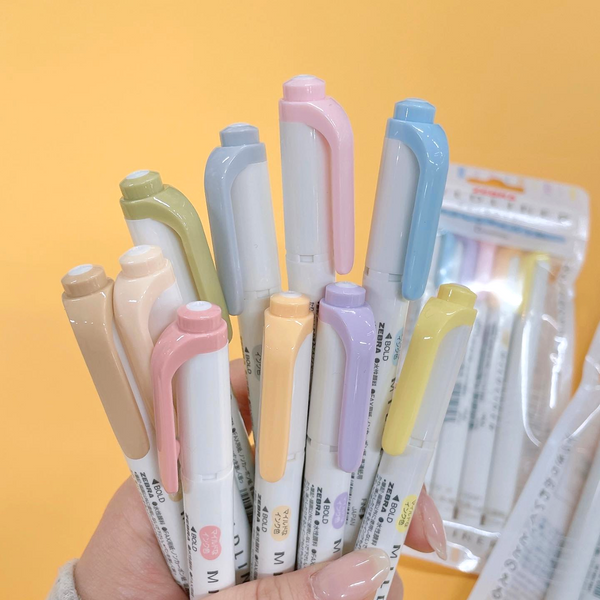 Zebra Mildliner Double Sided Highlighters - Mild Natural